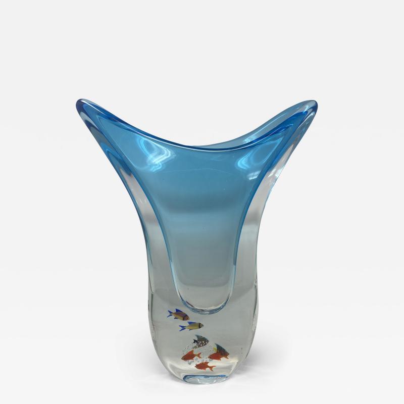  Massimiliano Schiavon Schiavon One of a Kind Murano Glass Aquarium Vase