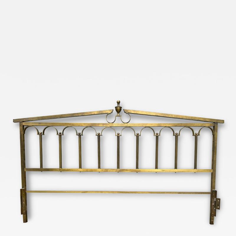  Mastercraft Classical Hollywood Regency Mastercraft Brass King size Headboard Mid Century