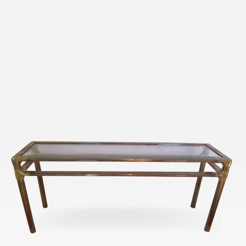  Mastercraft Excellent Mastercraft Thick Brass Console Table