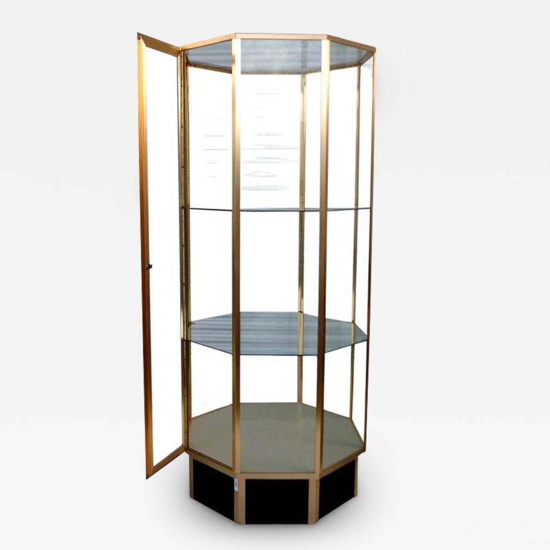  Mastercraft Hexagon Mastercraft Style Glass Display Cabinet
