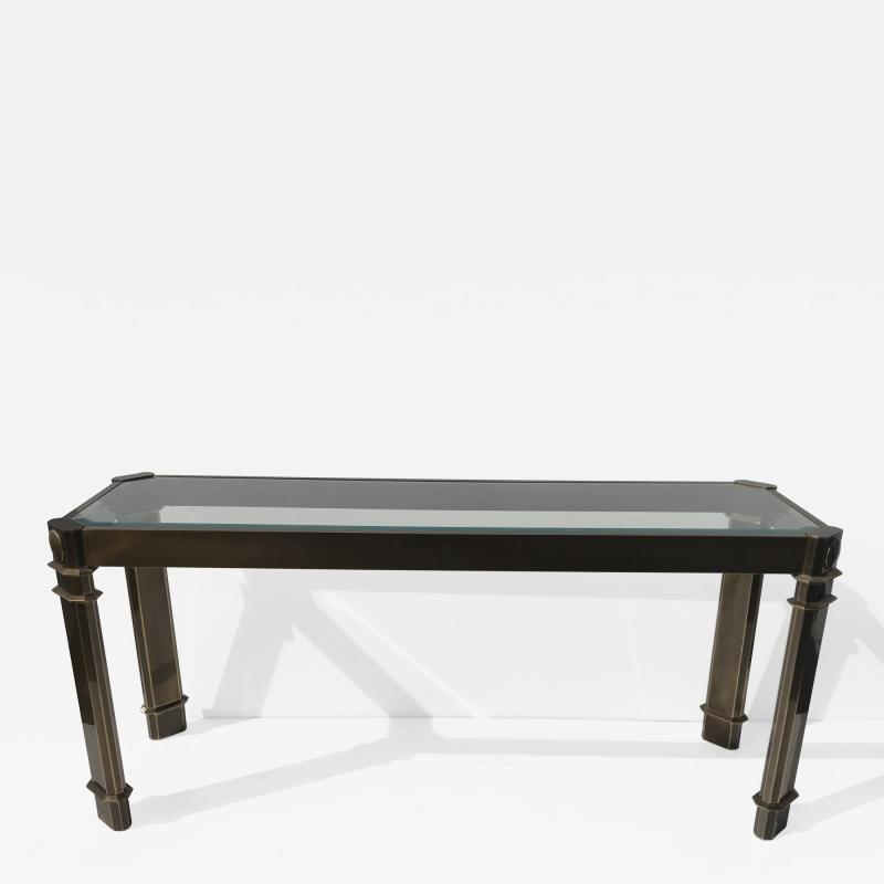  Mastercraft Mastercraft Brass Console Table