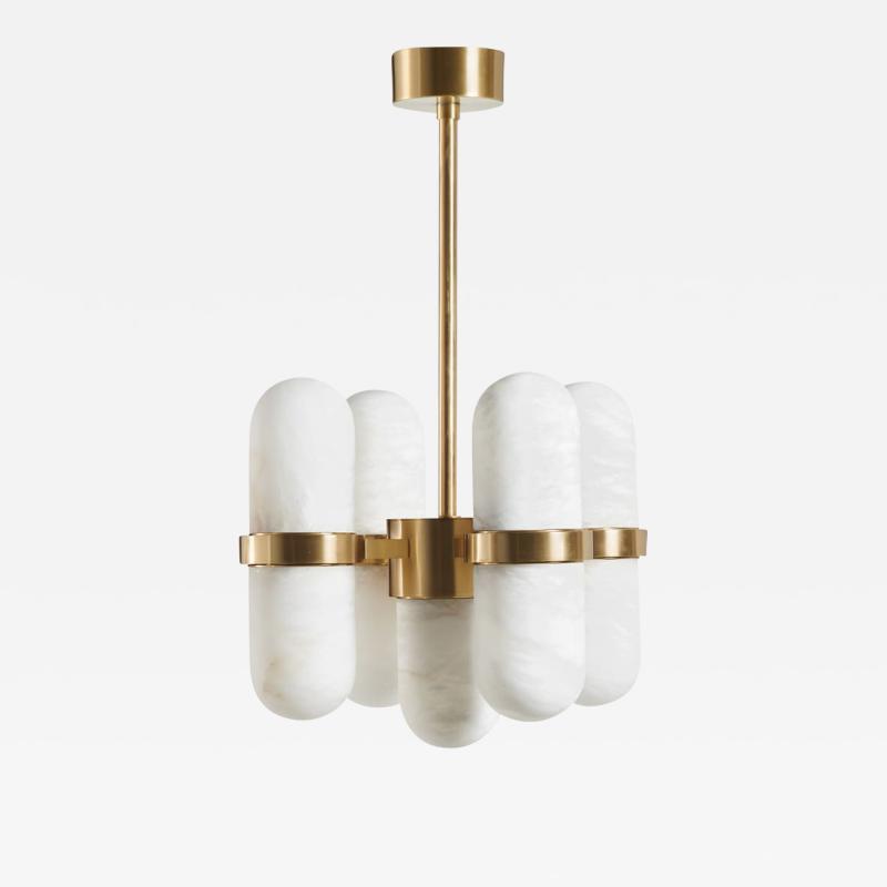  Matlight Milano Bespoke Italian Chandelier Pills by Droulers Architecture satin brass