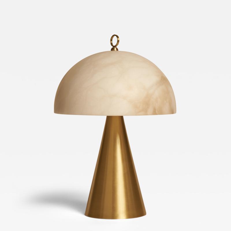  Matlight Milano Contemporary Italian Table Lamp Funghetto Alabaster and brass