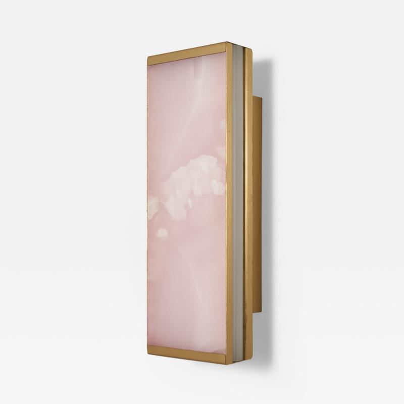  Matlight Milano Essential Italian Pink Onyx Wall Sconce Tech 