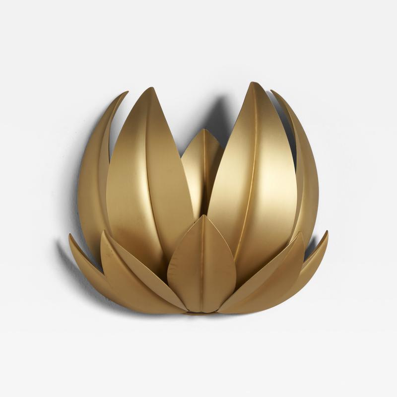  Matlight Milano Nature Inspired Satin Brass Wall Sconce Leaves by Doulers Architecture