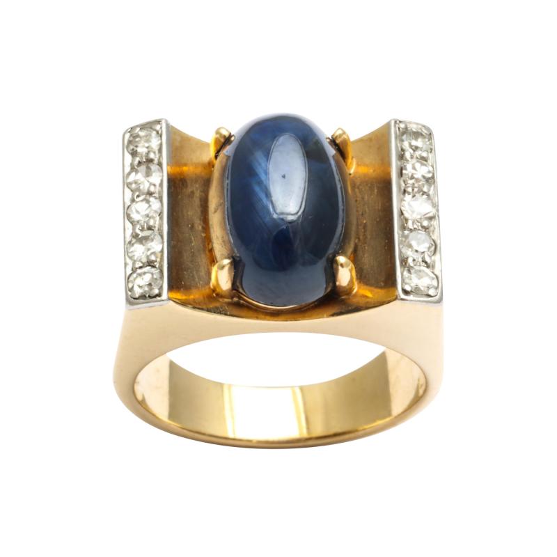  Mauboussin Mauboussin Gold Ring with Sapphire and Diamonds