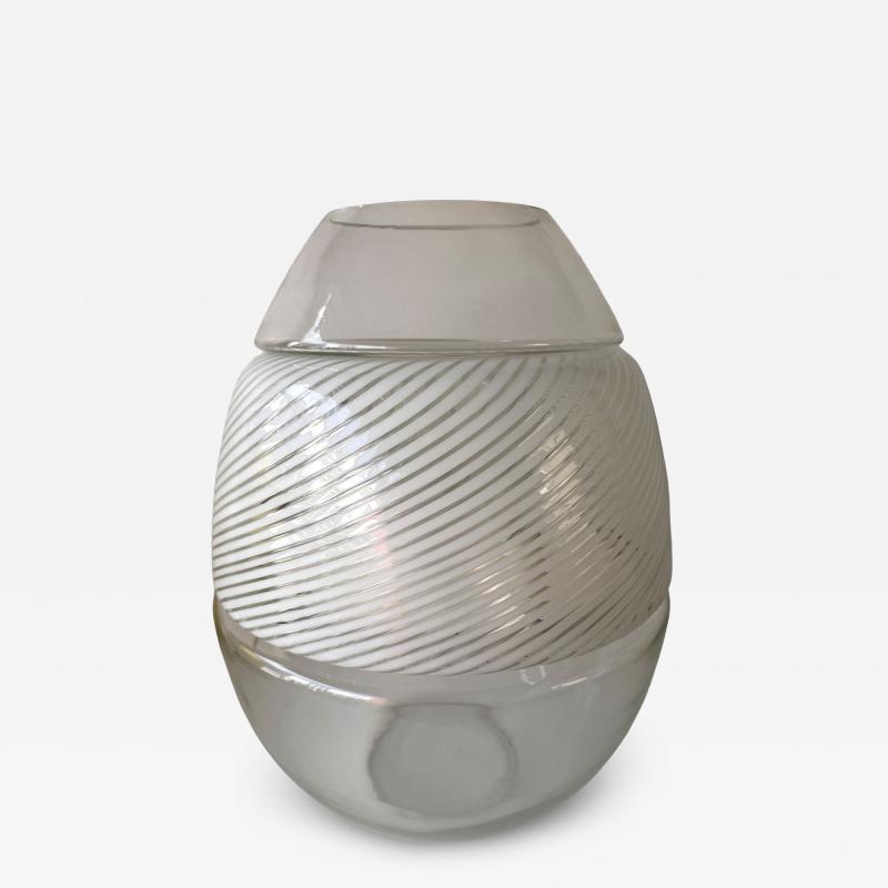  Mazzega Murano LT 353 Egg Lamp Vase Murano Glass by Mazzega Italy 1970s