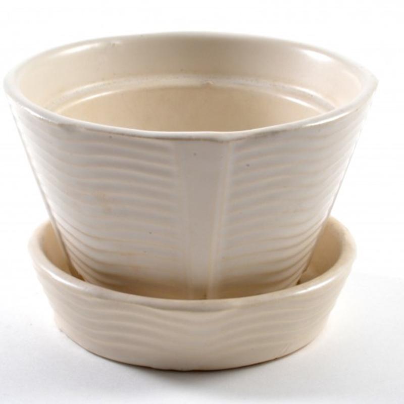 McCoy Pottery McCoy Planter and Saucer, 50