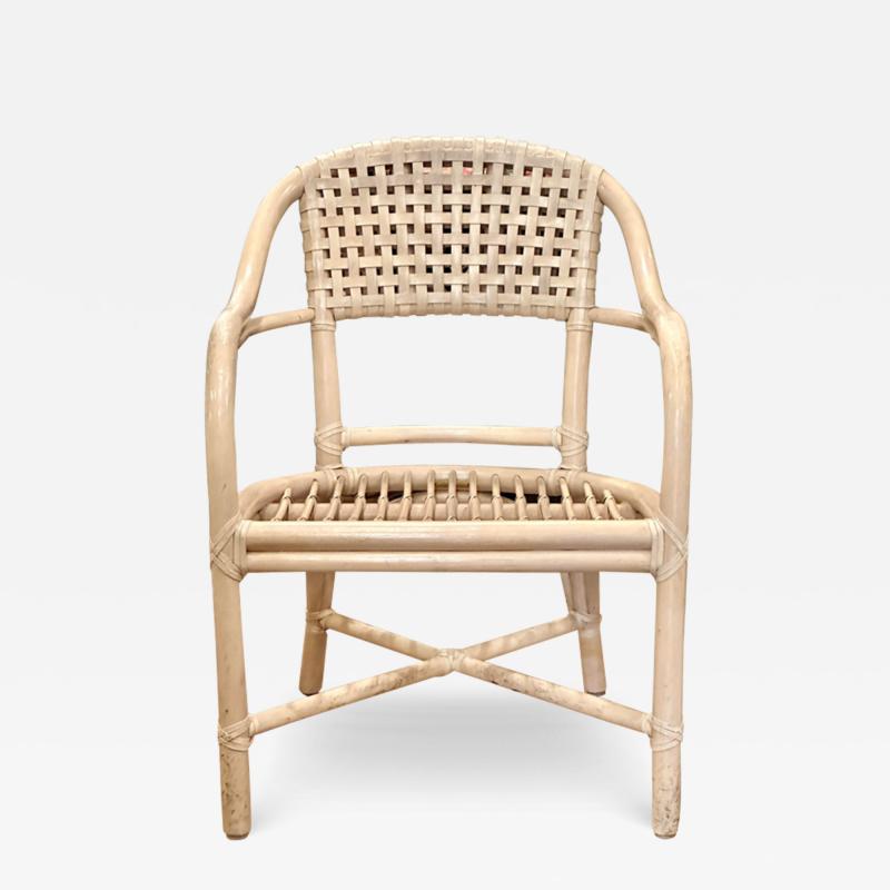  McGuire Furniture McGuire Bamboo Pigskin Arm Chair 1 of 6 C 1980s