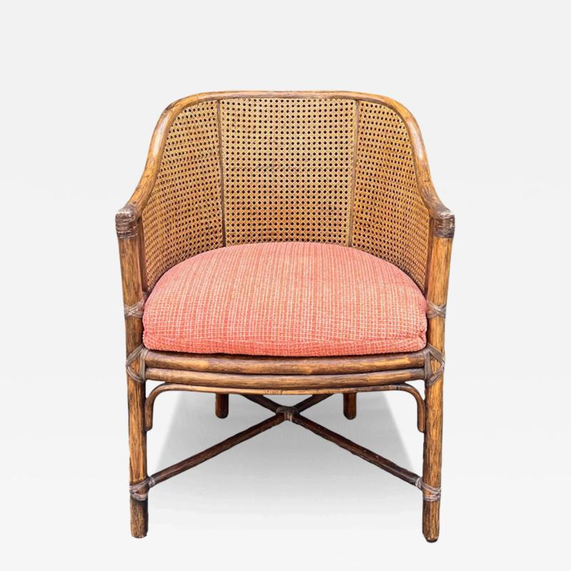  McGuire Furniture Vintage McGuire Furniture Company Bamboo Cane Arm Chair