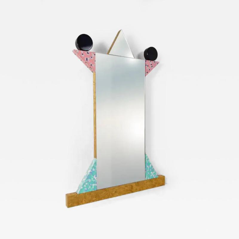  Memphis Design Memphis Group Ettore Sottsass Memphis Milano Diva Vintage Wall Mirror Italy 1984