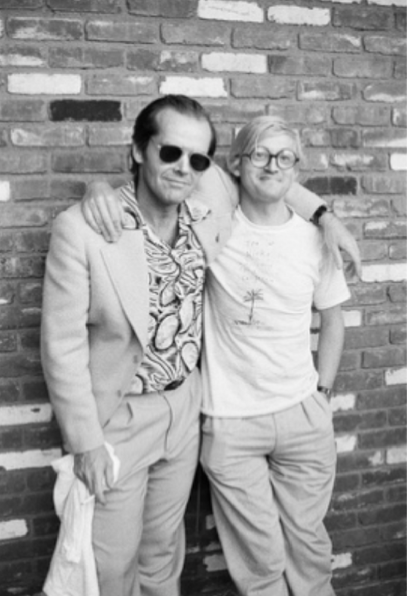  Michael Childers David Hockney and Jack Nicholson 1980