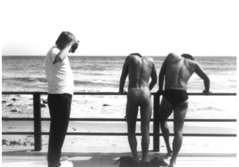  Michael Childers David Hockney with Surfer Boys Malibu 1980