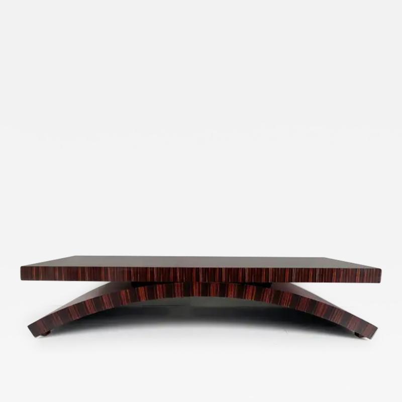  Michael Vanderbyl Michael Vanderbyl Boiler Macassar Ebony Arch Coffee Table Large Size