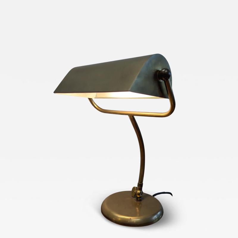  Midgard German Bauhaus Adjustable Bankers Lamp attributed Midgard