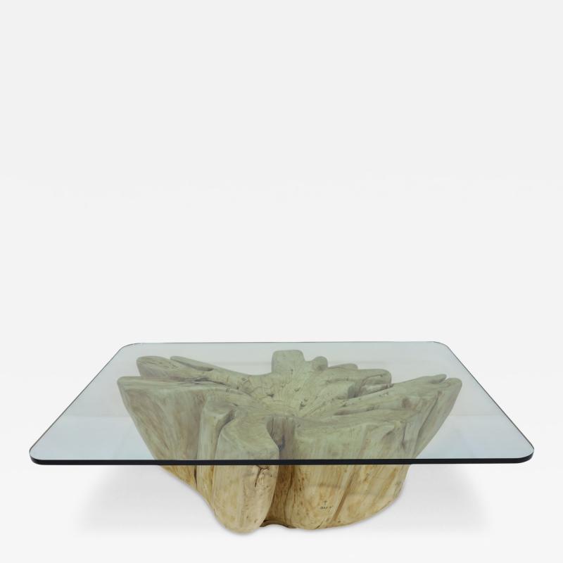  Mimi London Co Large Single Cypress or Maple Trunk Table Mimi London Style