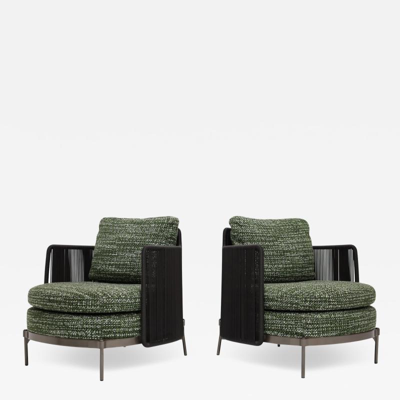  Minotti Minotti Outdoor Tape Lounge Chairs
