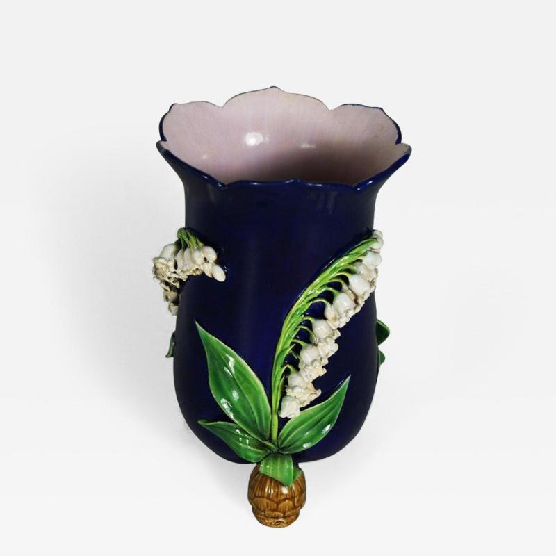  Minton Minton Majolica Lily of the Valley Vase