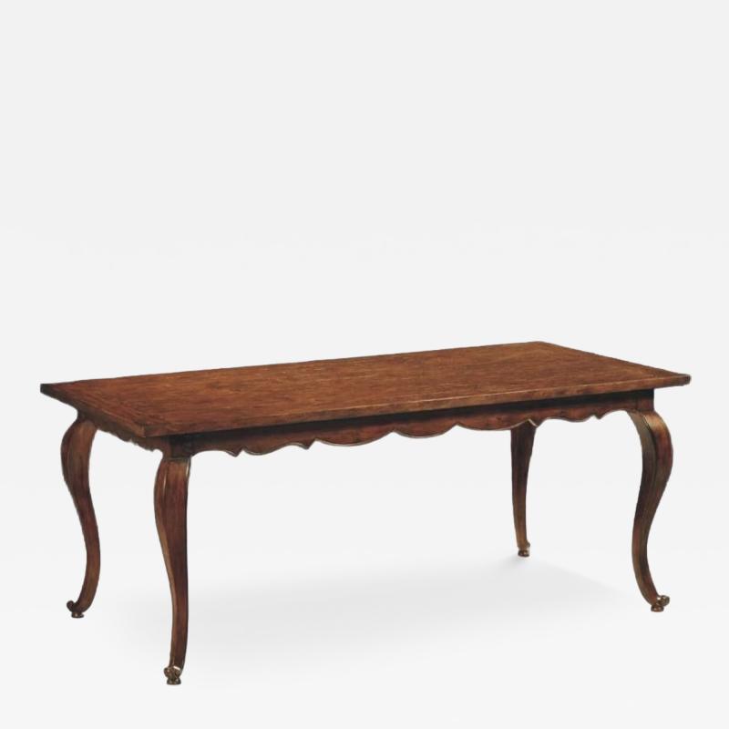  Minton Spidell 18th C Style Minton Spidell French Country Walnut Dining Table