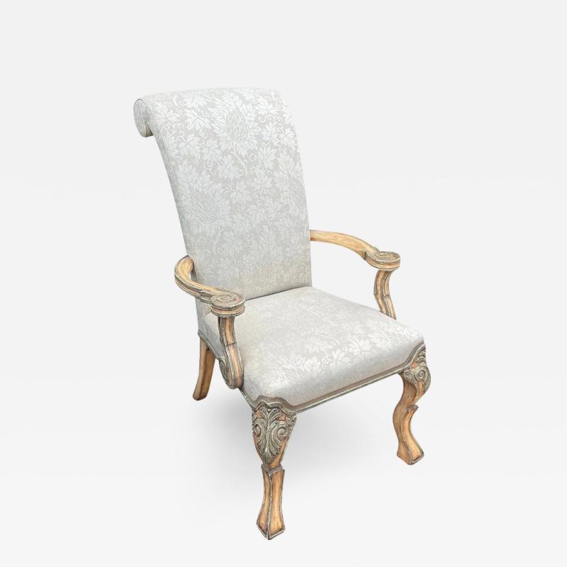  Minton Spidell Minton Spidell 18th C Style Carved Italian Arm Chair