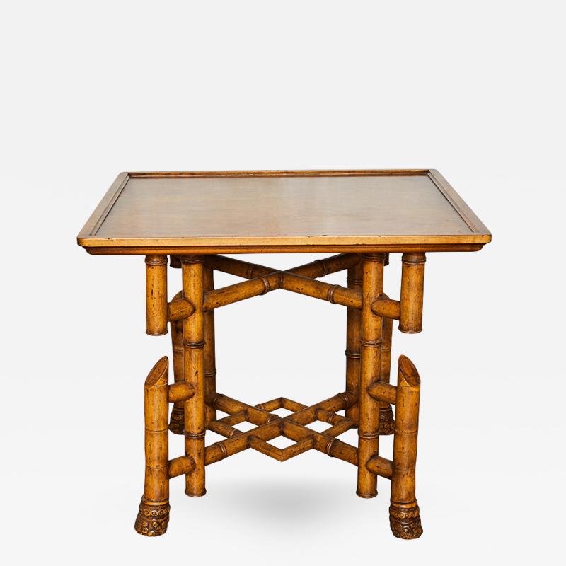  Minton Spidell Minton Spidell Faux Bamboo Table