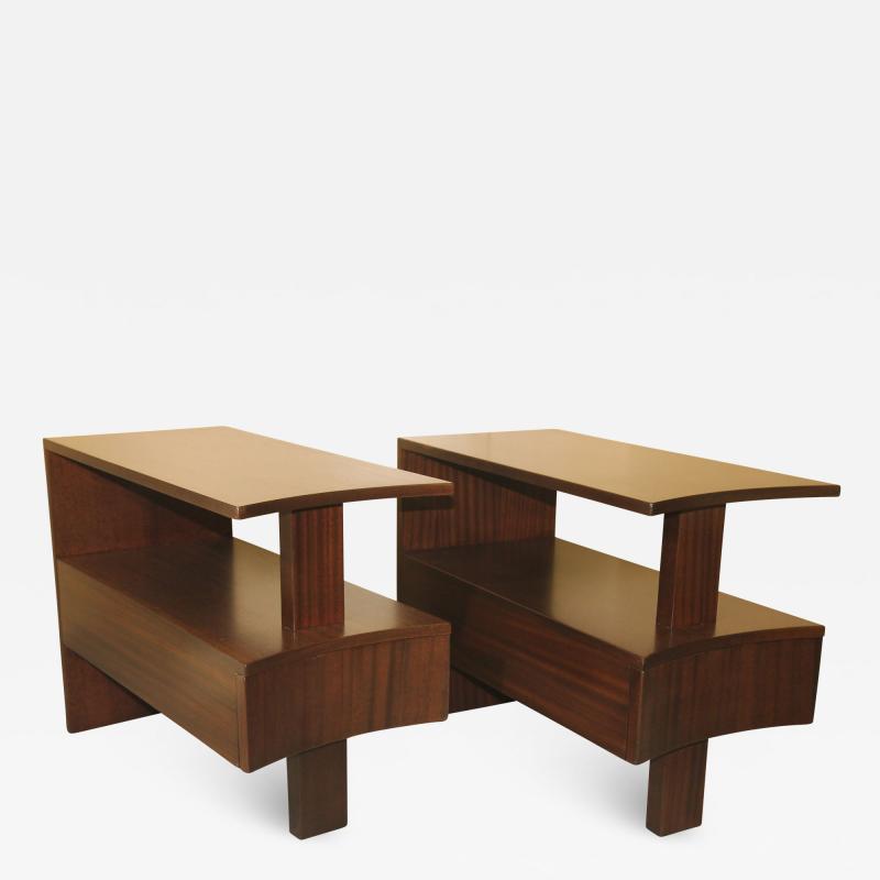  Modernage Furniture Company Modernage Africian Mahohany Side Tables