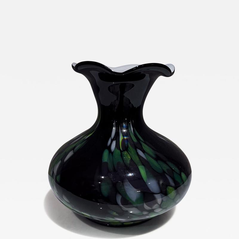  Murano 1970s Murano Confetti Art Glass Vase Italy