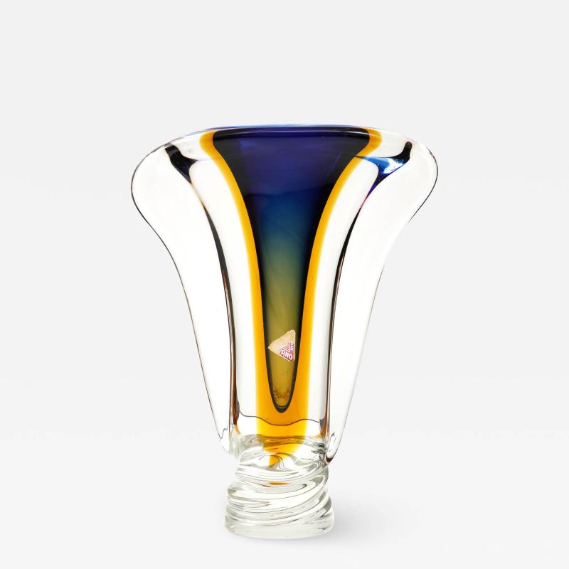  Murano Glass 1950s Murano Glass Modernist Vase