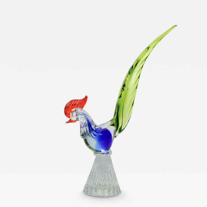  Murano Glass Murano Art Glass Sculpture of a Pheasant Italy 1960