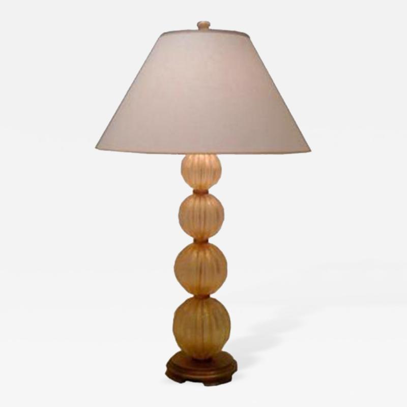  Murano Glass Sommerso A Tall Glass Table Lamp by Murano Glass
