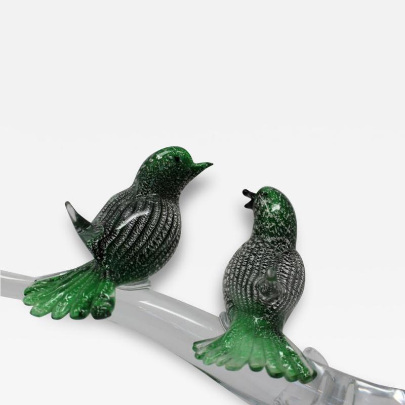  Murano Luxury Glass MGL Two Birds on a Branch 