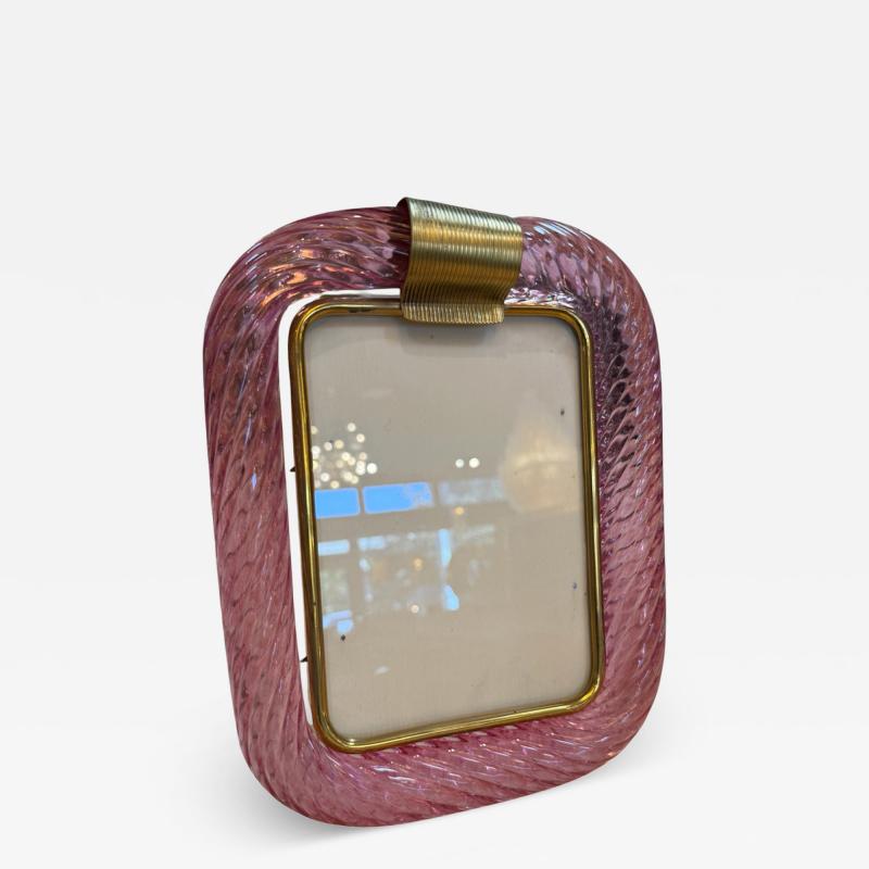  Murano Pink Murano Glass Picture Frame