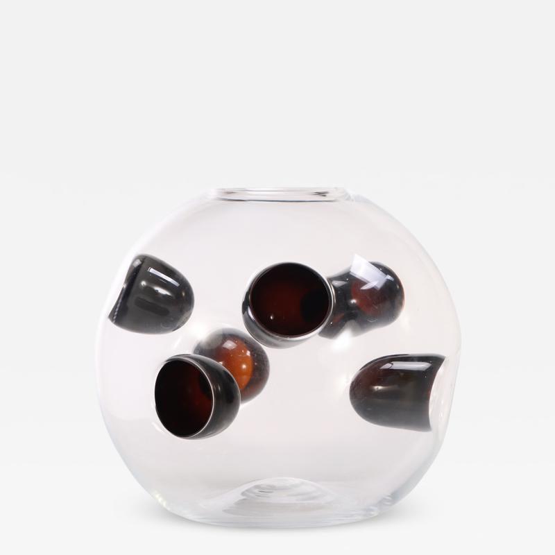  Murano Rare Murano Glass Vase by Vistosi
