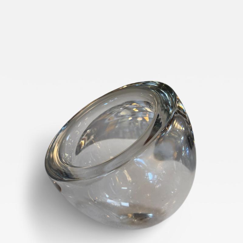  Murano Sculptural Italian Murano Glass Orb Vase 1970s