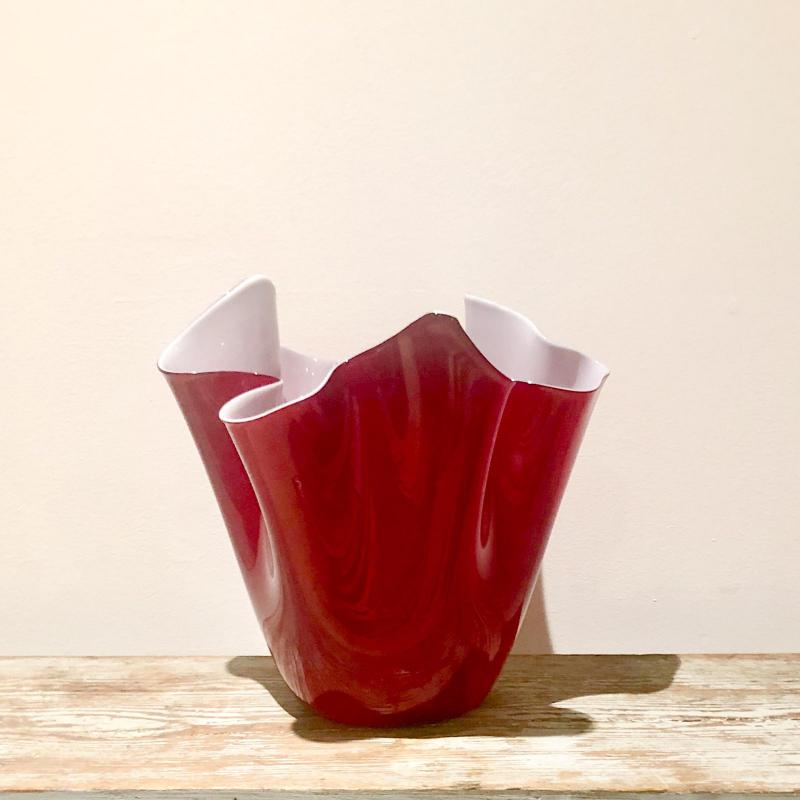 Murano Glass Venini Murano Glass Handkerchief Vase