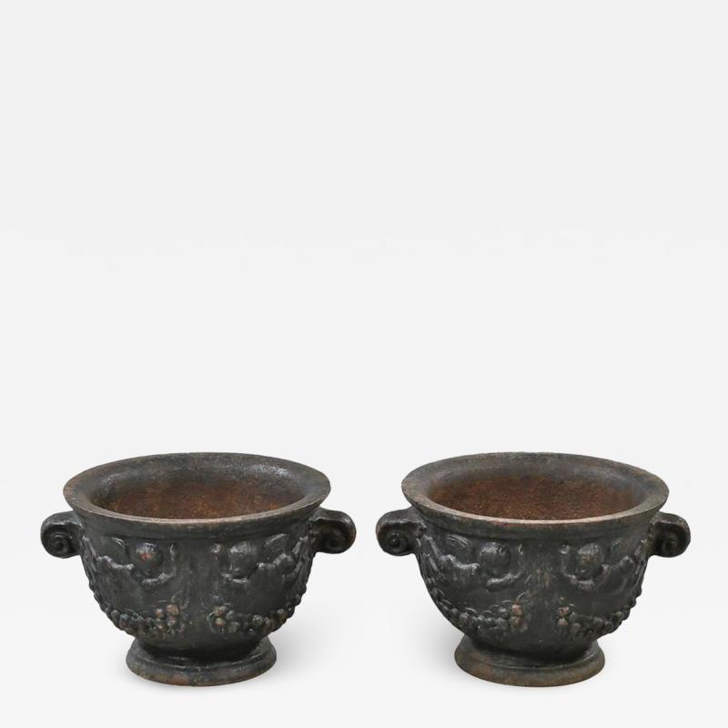  Nafveqvarns Bruk Pair of Urns by Na fveqvarns Bruk