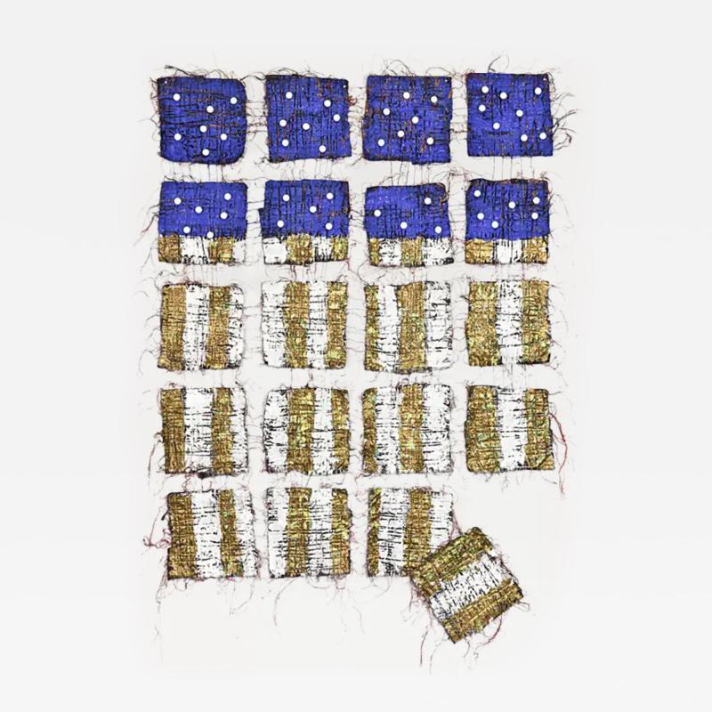  Nancy Billings Textile Art Nancy Billings American Textile Art Democracy II Hanging on by a Thread 2022