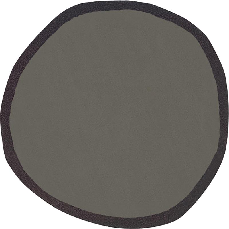  Nanimarquina Nanimarquina Aros Round Rug in Black and Gray