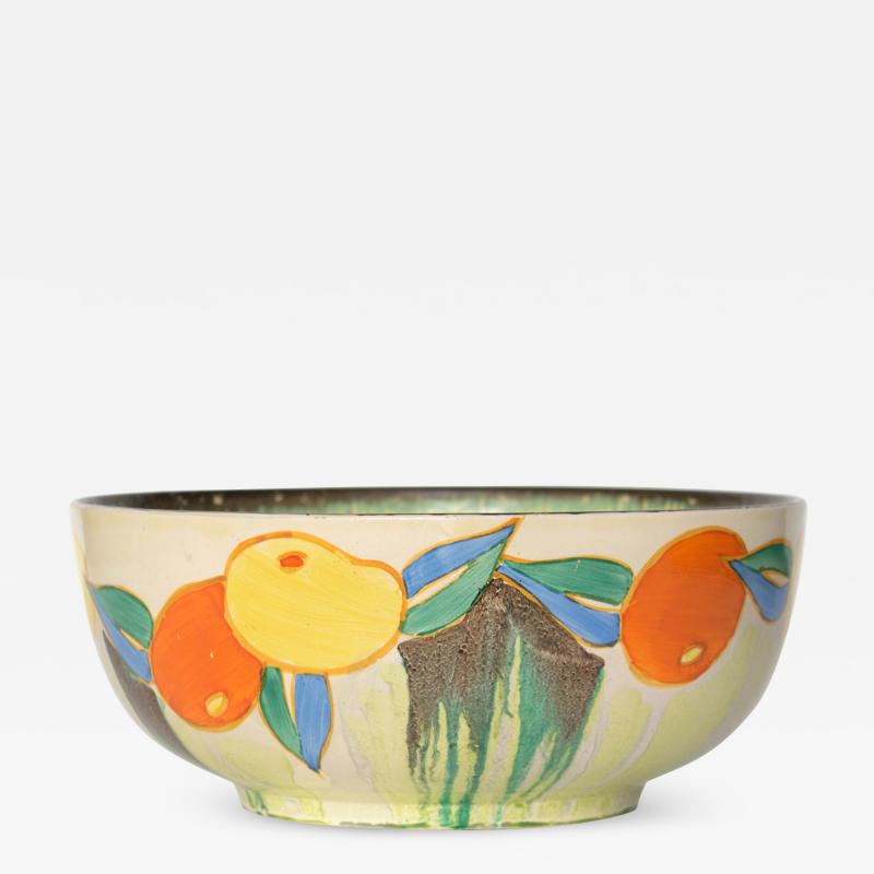  Newport Pottery CLARICE CLIFF DELECIA CITRUS CERAMIC BOWL FOR NEWPORT POTTERY UK 1930S