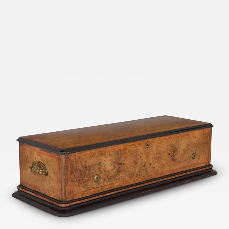  Nicole Fr res Antique parquetry wood music box by Nicole Fr res