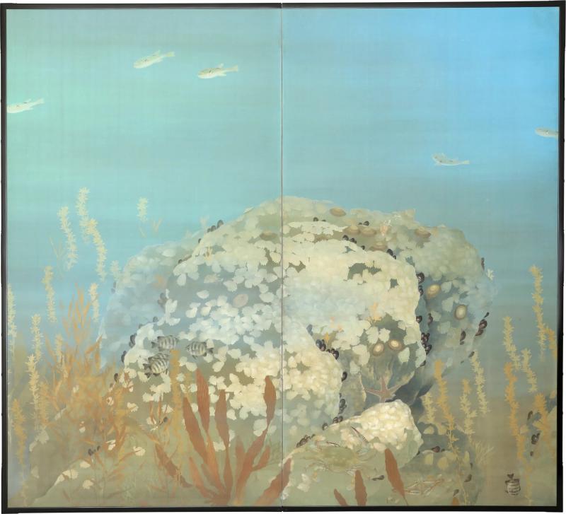  Nihonga Tropical Fish in Ocean 1930s