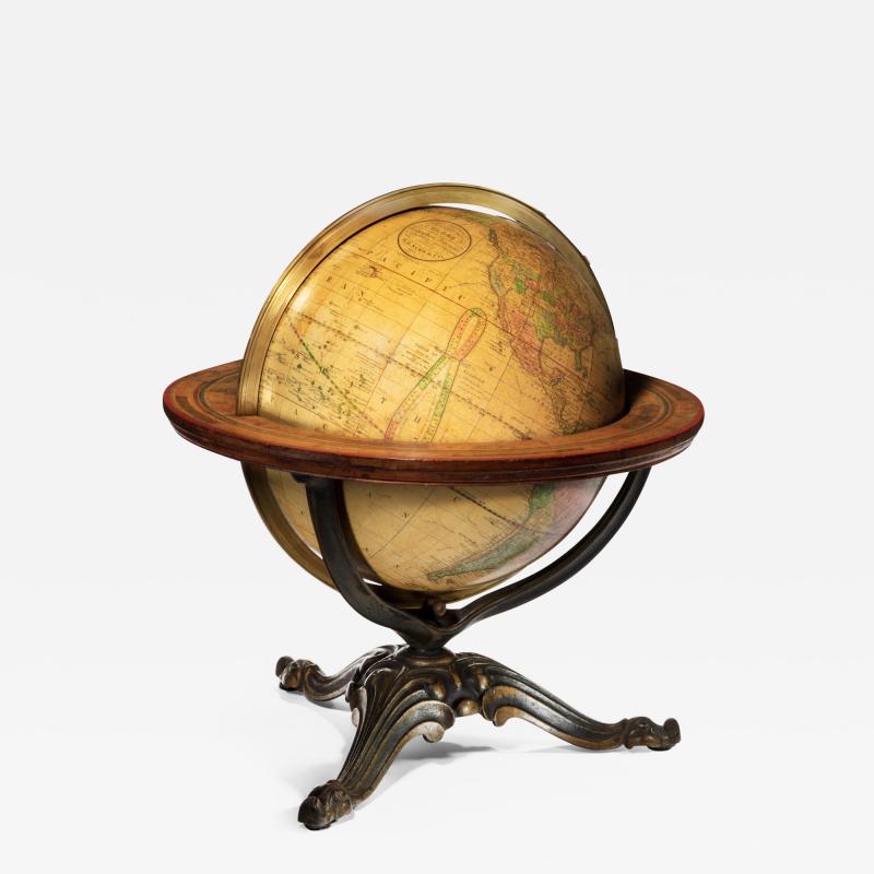  Nims Co A 12 inch Franklin terrestrial table globe by Nims Co New York 