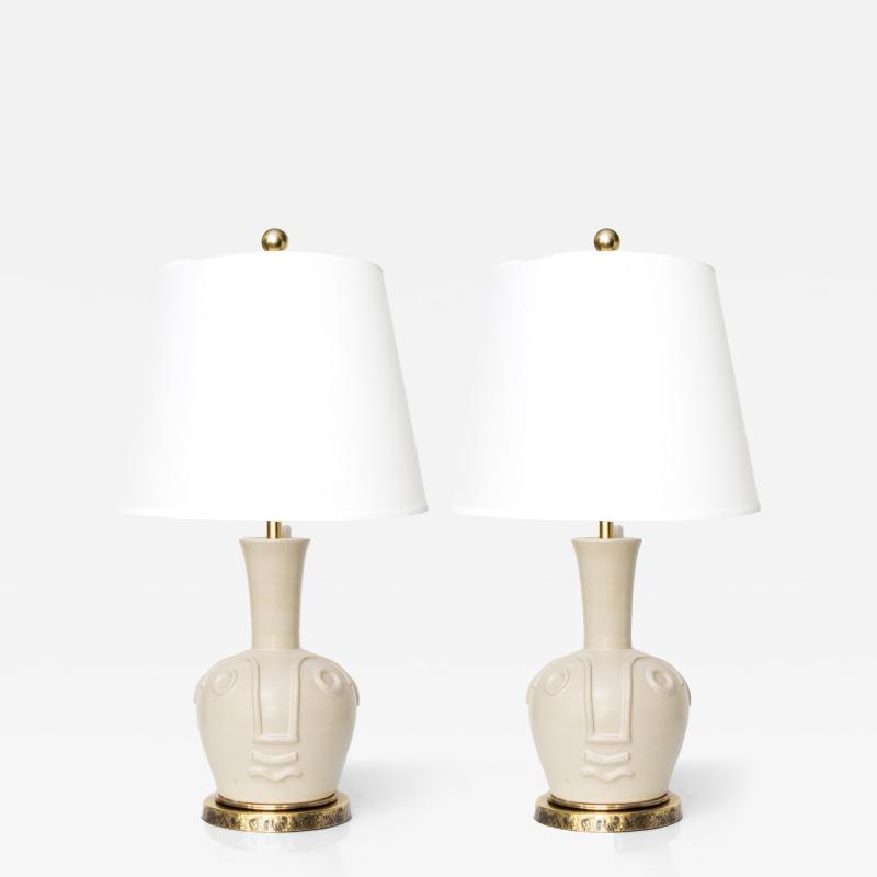  Nittsjo JERK WERKMASTER CERAMIC FACE LAMPS NITTSJO SWEDEN 1940