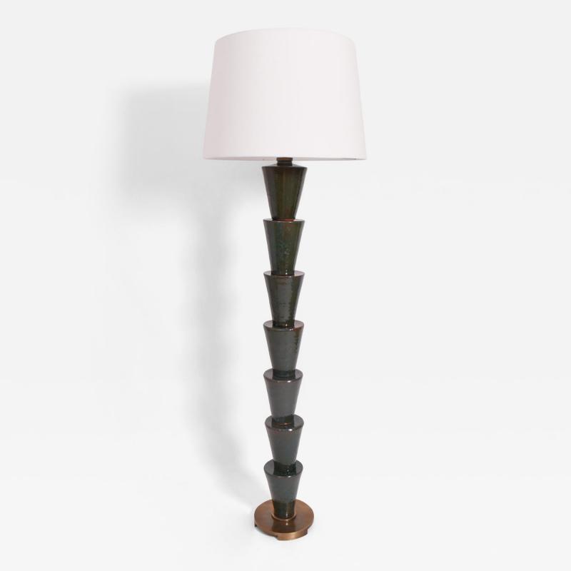  Nizwa blue and green ceramic floor lamp 