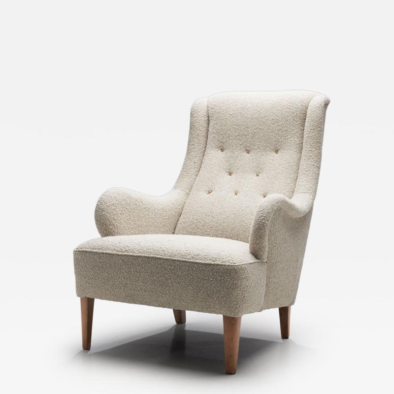  O H Sj grens M belfabrik Oskar Armchair by Carl Malmsten for O H Sj gren Sweden 1930s