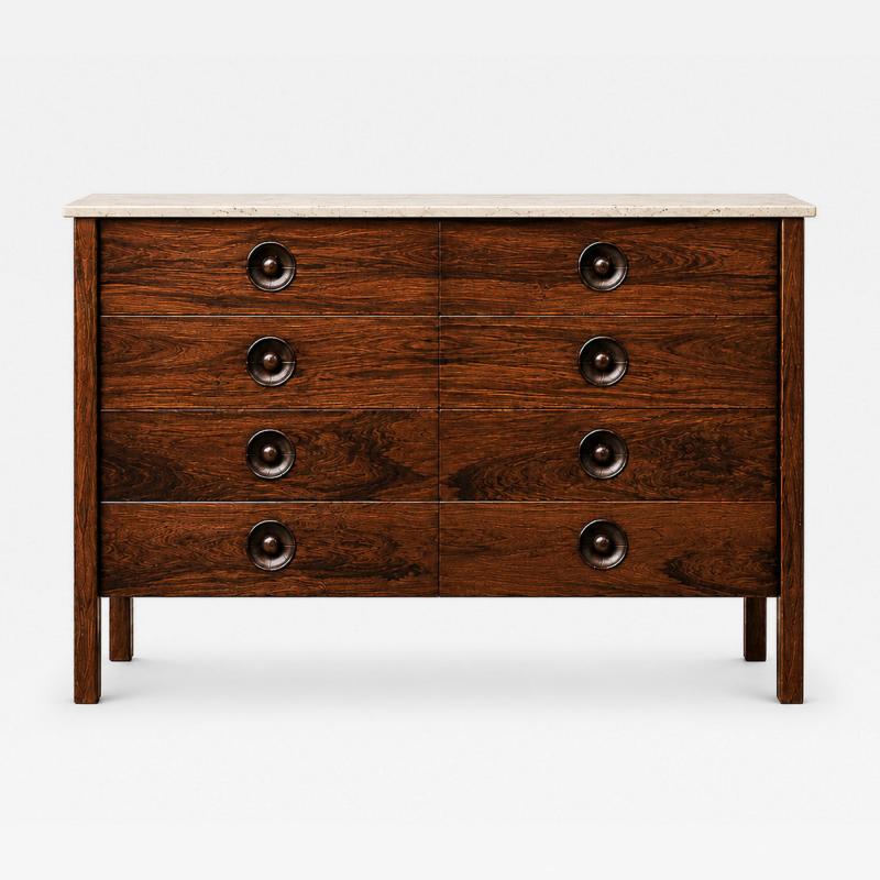  OCA Sergio Rodrigues Marquesa Chest of Drawers in Rosewood with Marble Top Oca