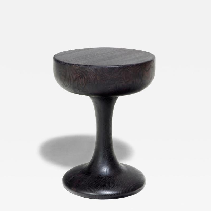 OTTRA Pedestal Side Table Round Top 