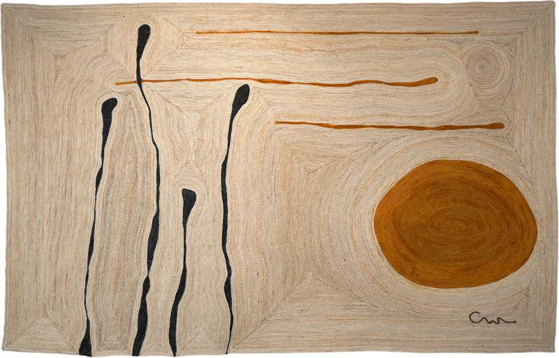  Oak Design Studios VIMANAS One of a kind sisal tapestry by OAK Studio