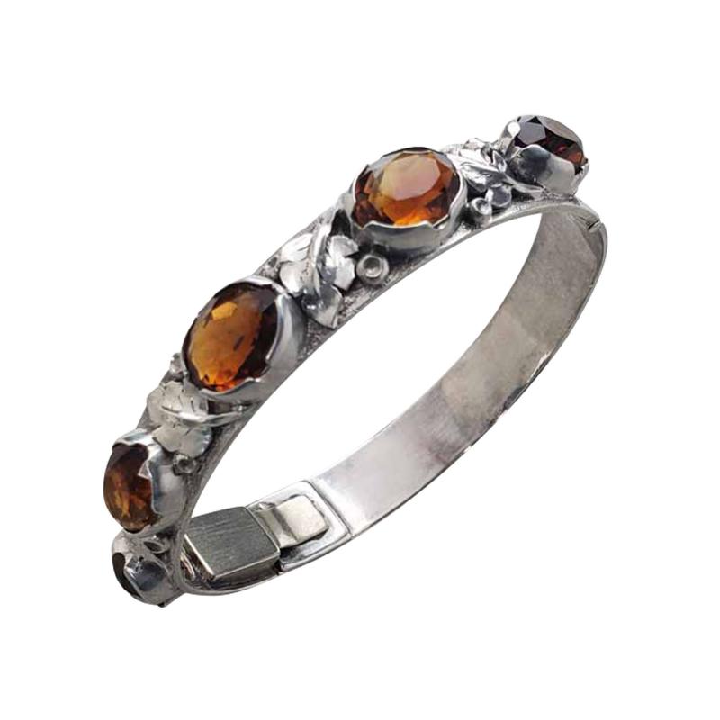  Oakes Studio Oakes Bracelet Sterling Silver Citrines