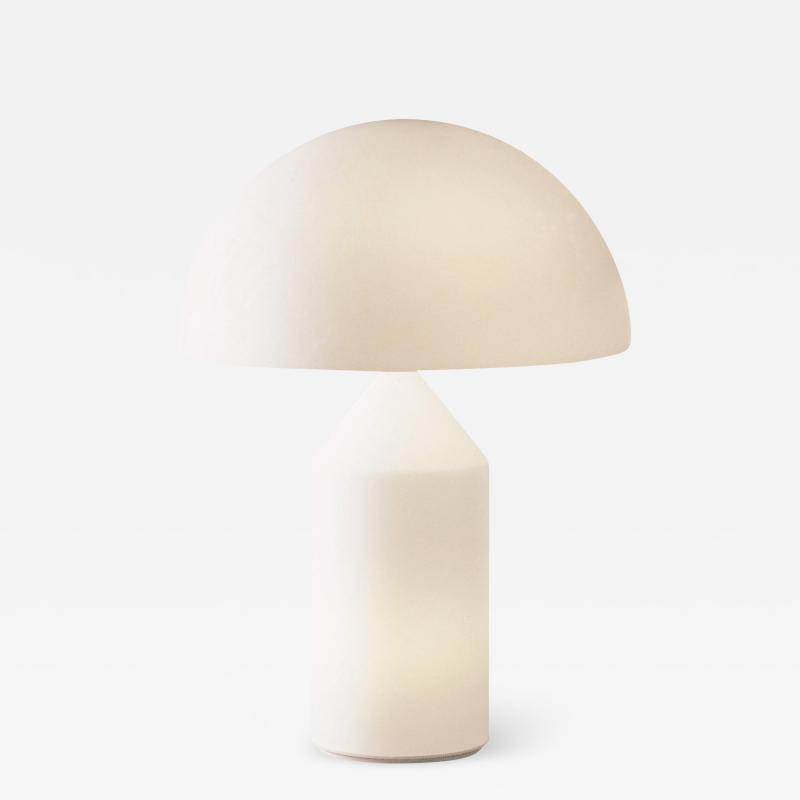  Oluce Vico Magistretti Atollo Opaline Glass Table Lamp for Oluce